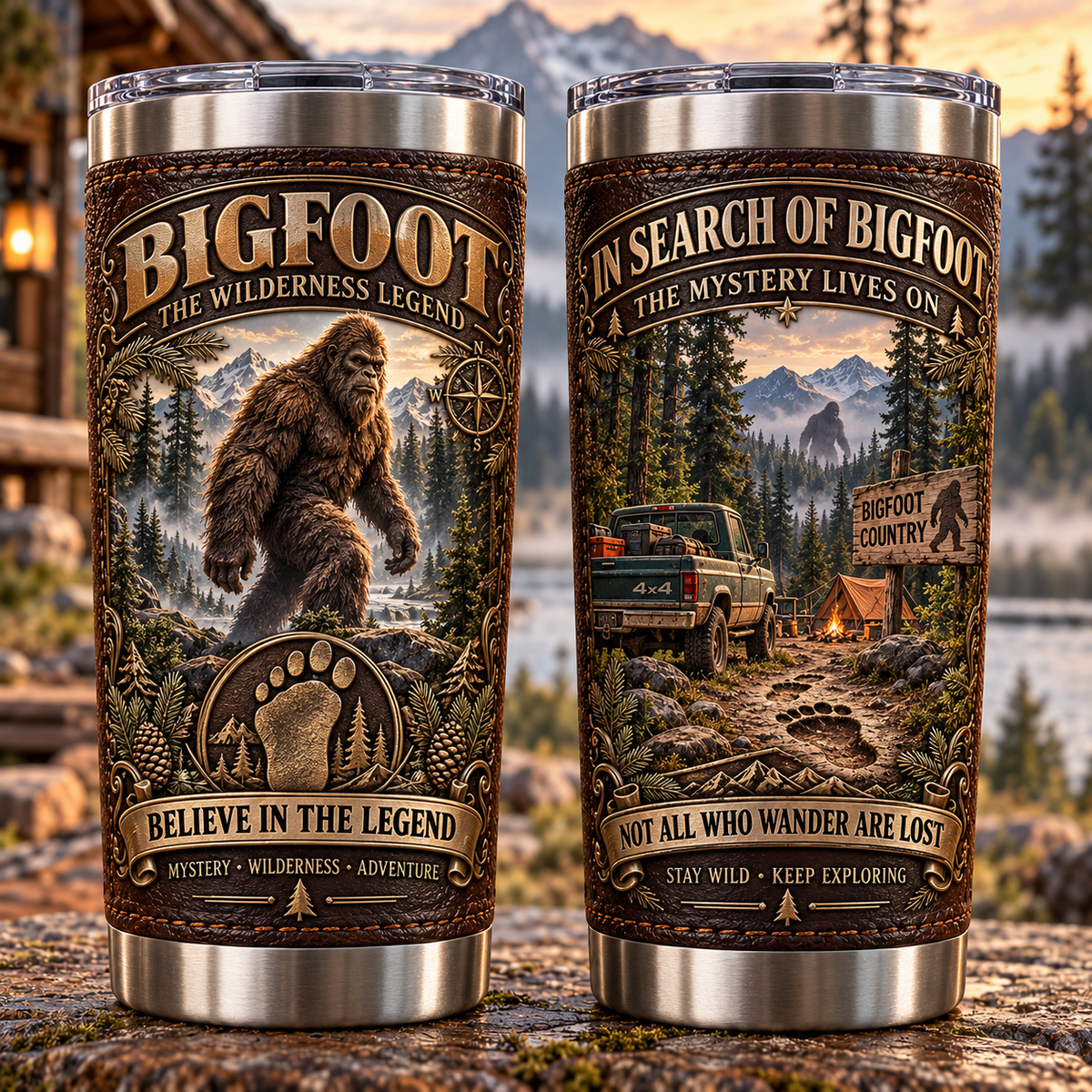 Bigfoot Wilderness Heritage Insulated Travel Tumbler