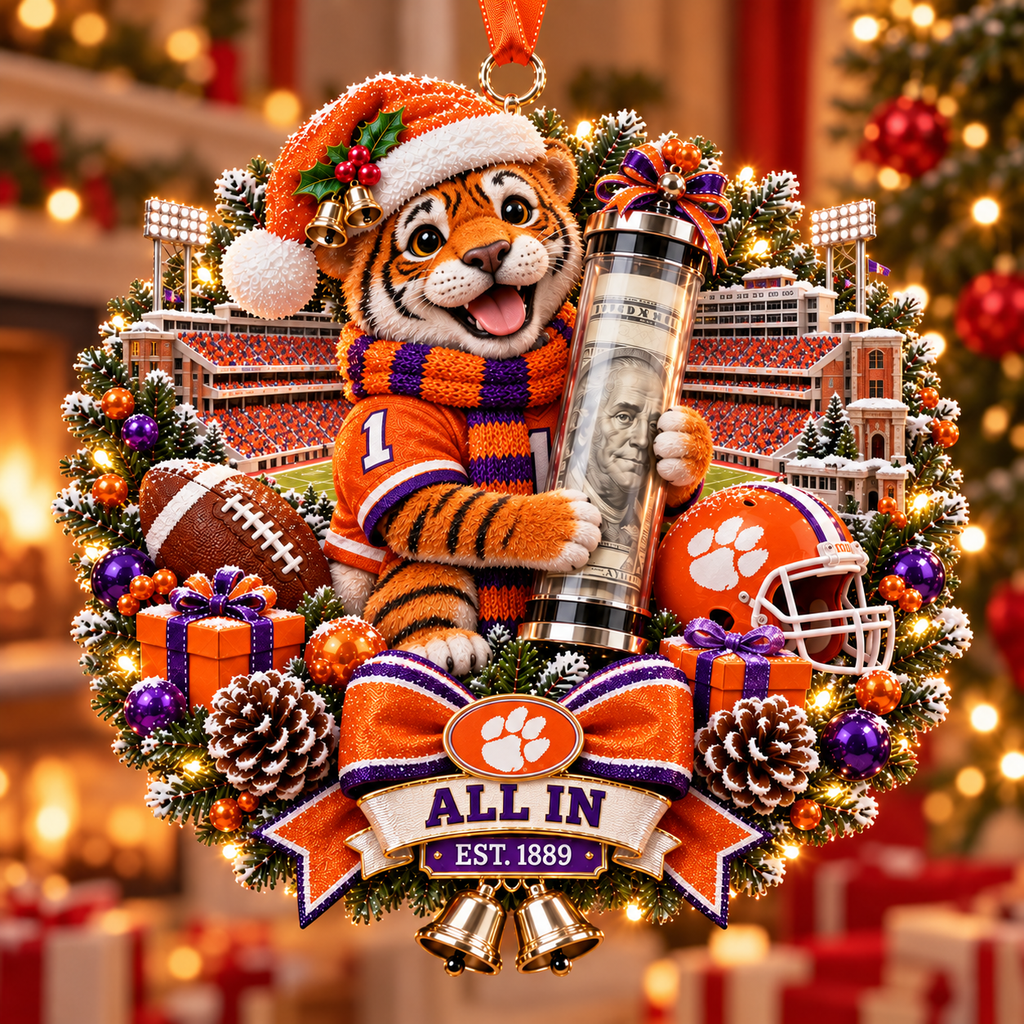 College Football Money Surprise Ornament