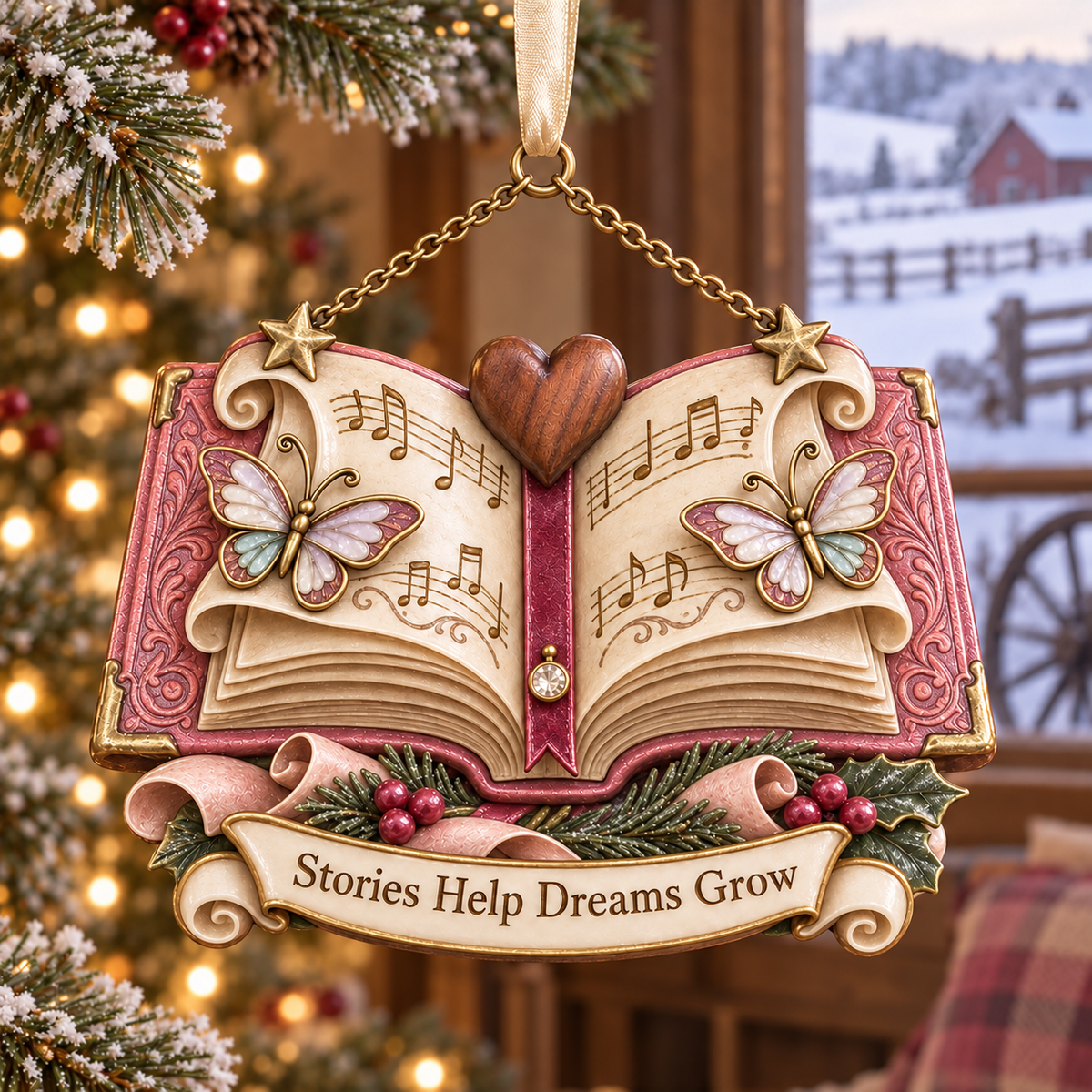 Country Music Queen Christmas Tribute Ornament