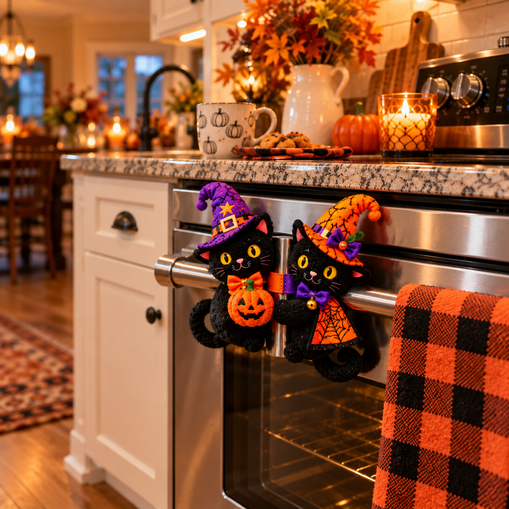 Halloween Handle Huggers – Plush Fridge & Rail Decor