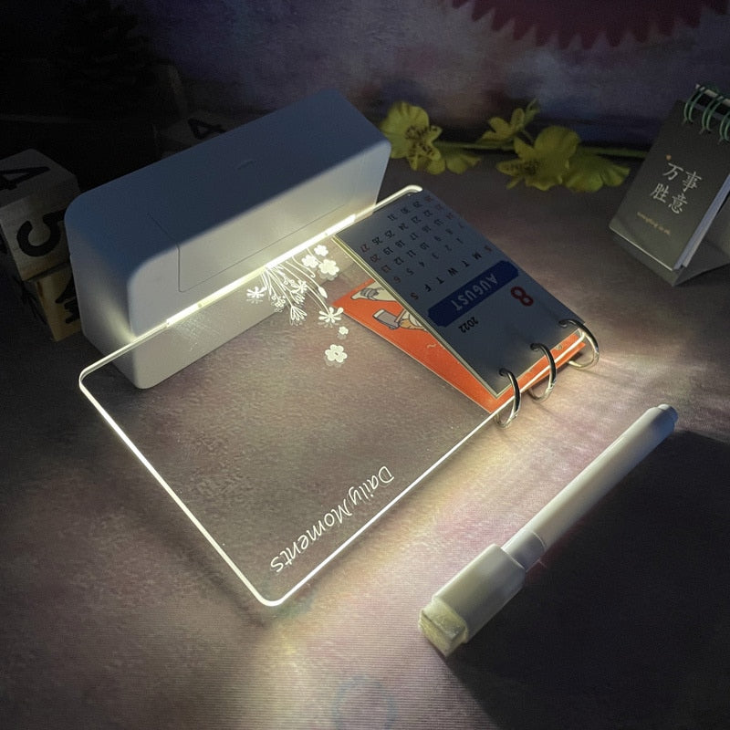 Sikunuo | Creative Note Board Led Table Lamp