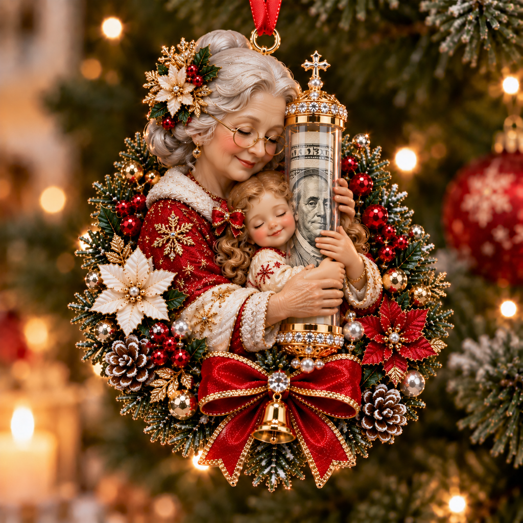 Christmas Cute Animal Cash Gift Ornament – Holiday Tree Decoration