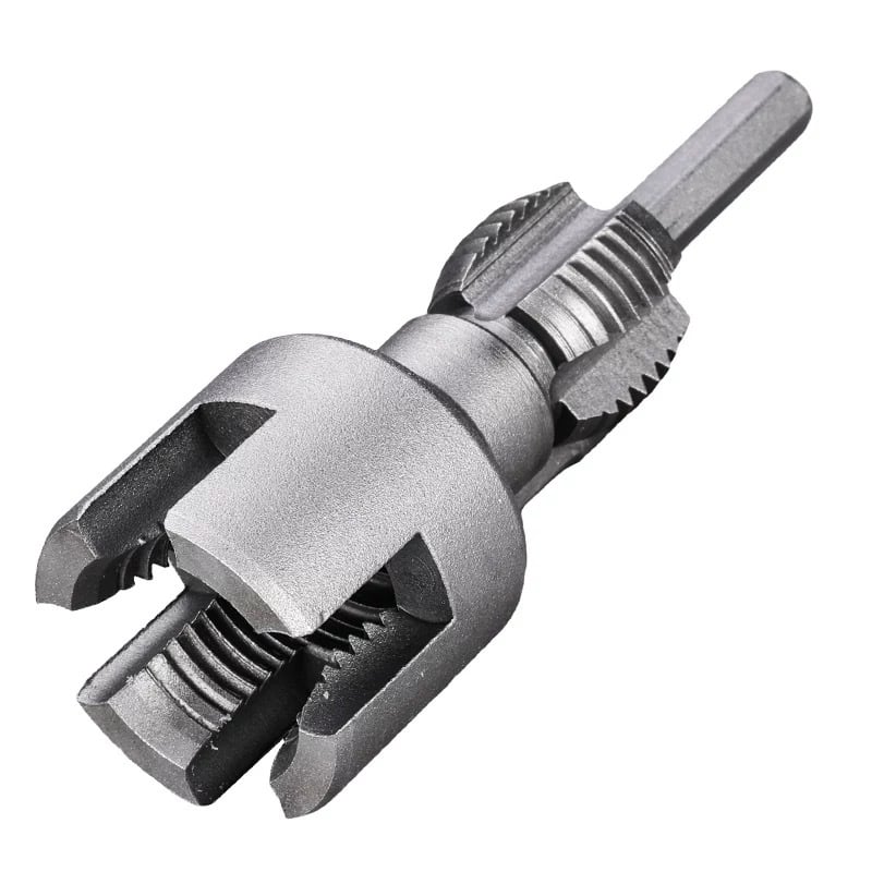 Sikunuo | Pipe Threading Tool | Dual-Function Internal & External Threads | 40Cr Alloy Steel | 1/2" or 3/4"