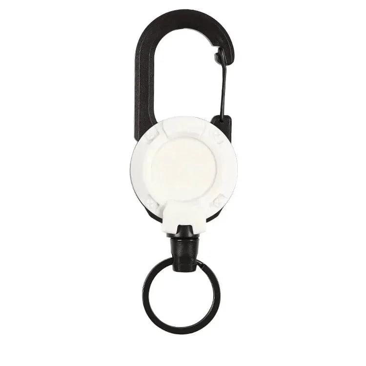 Sikunuo | Heavy-Duty Tactical Retractable Keychain – Multi-Use Outdoor Carabiner Tool