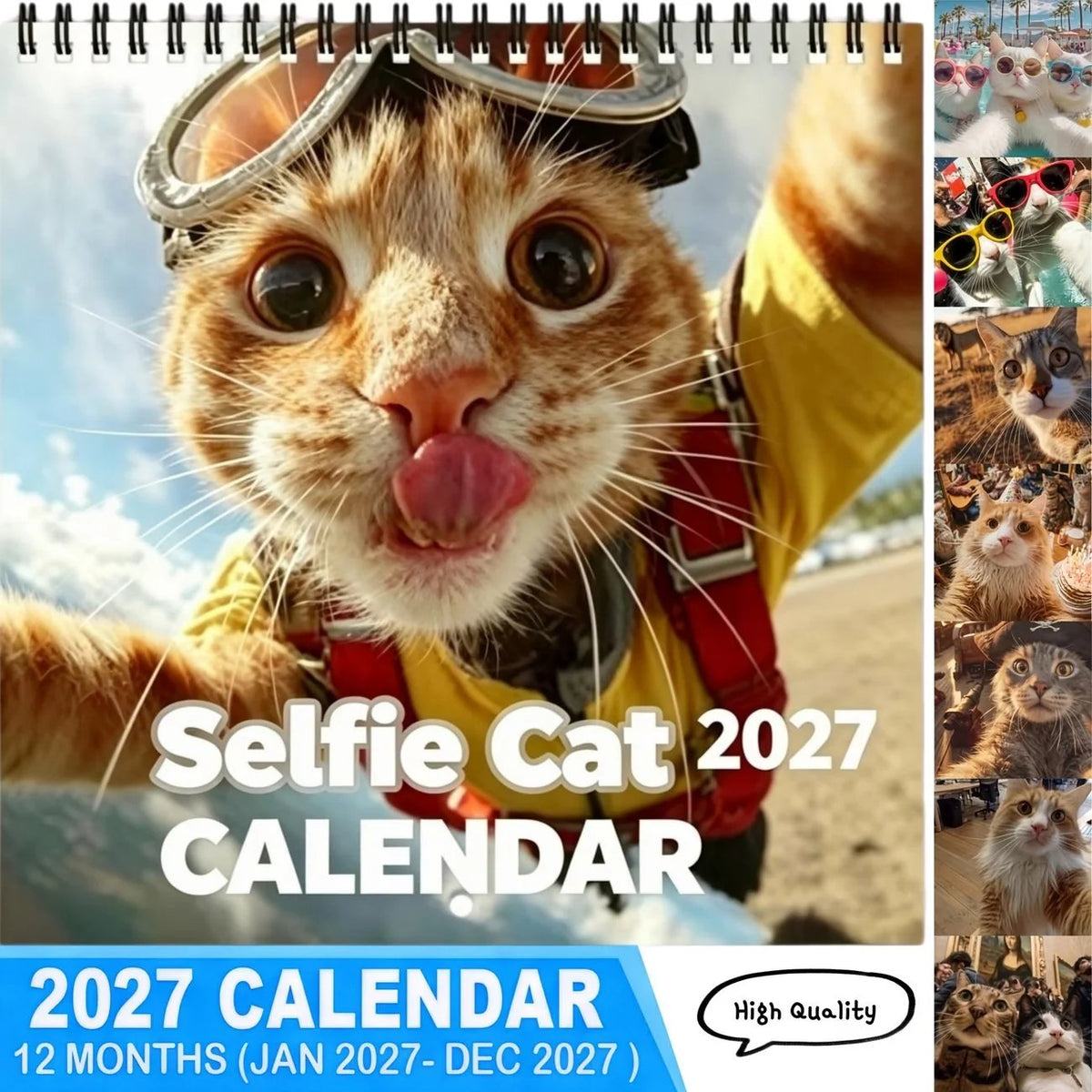 2027 Selfie Cat Calendar