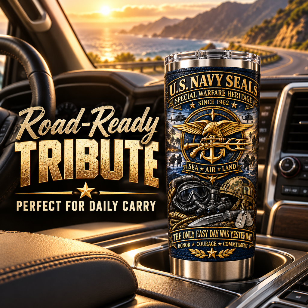 U.S. Navy SEALs Special Warfare Heritage Insulated Travel Tumbler