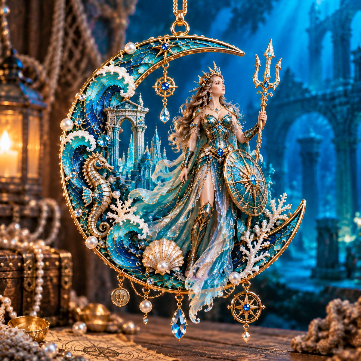 12 Mythical Ocean Acrylic Ornaments