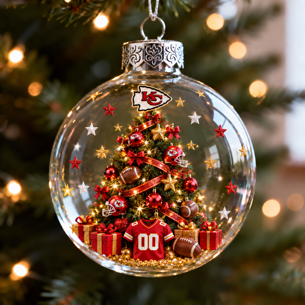 RED KINGDOM Football Christmas Ornament Collection