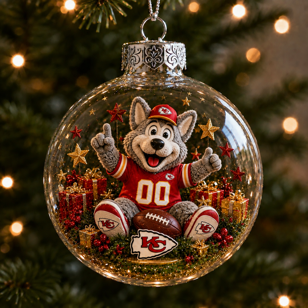 RED KINGDOM Football Christmas Ornament Collection