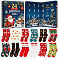 24-Day Christmas Socks Advent Calendar – 12 Pairs