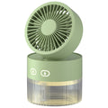 Sikunuo | Mini Foldable USB Warm Light Spray Fan