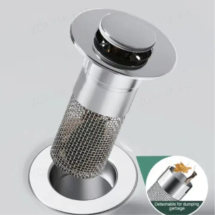 Sikunuo | Drain strainer against clogging with pop-up function