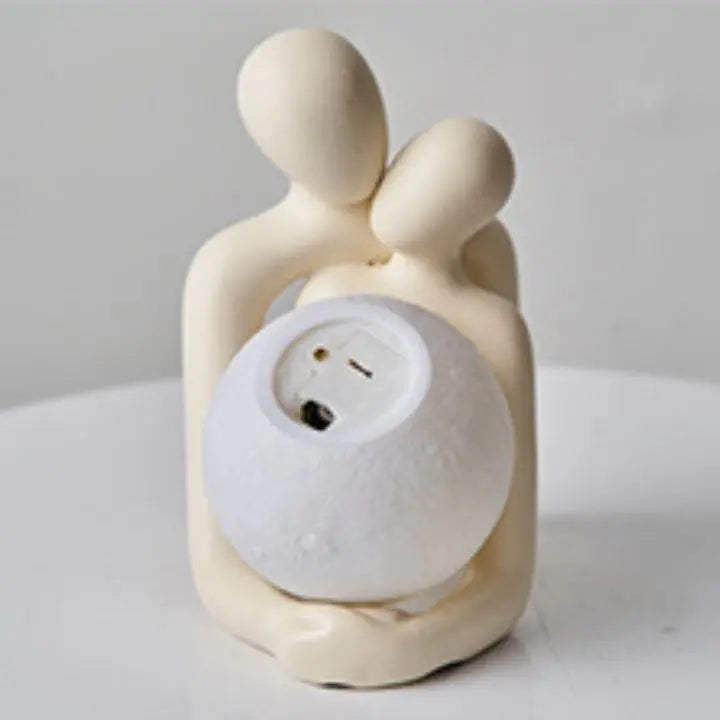 Sikunuo | Abstract Pair Ceramic Lamp