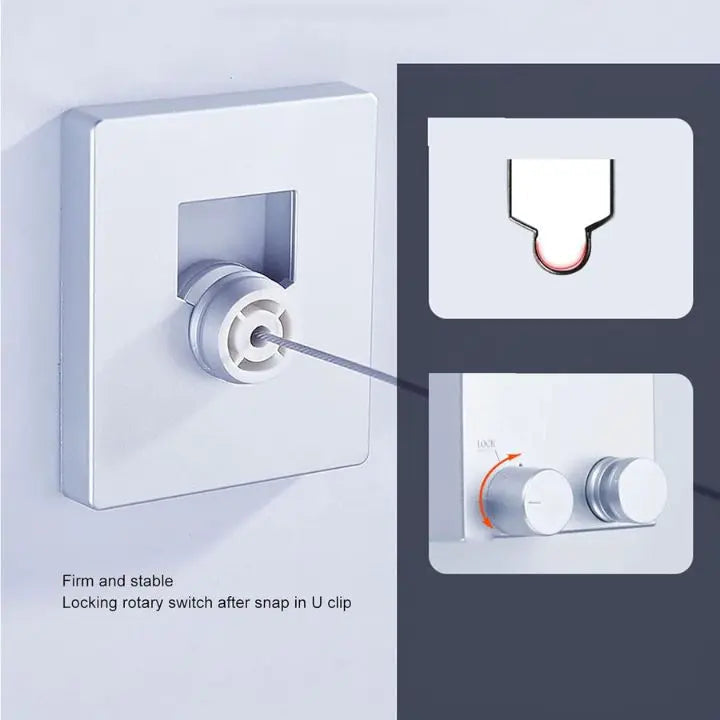 Sikunuo | Retractable Clothesline – Space-saving, stable & secure