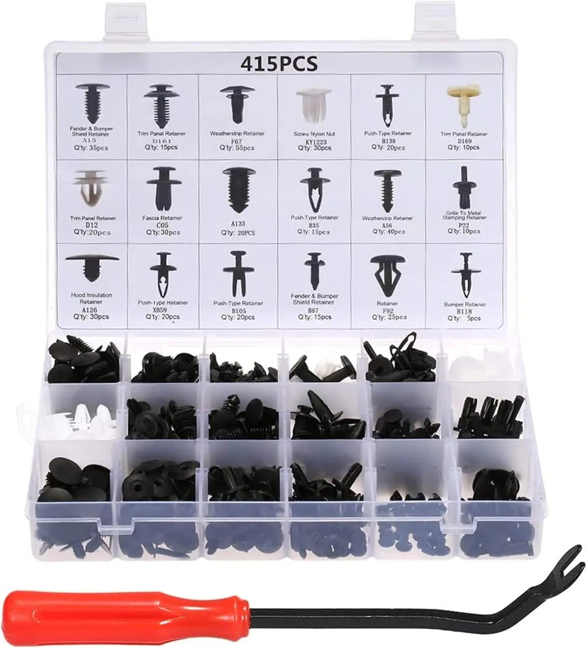 Sikunuo | Auto mounting kit with clips & tools for repairs
