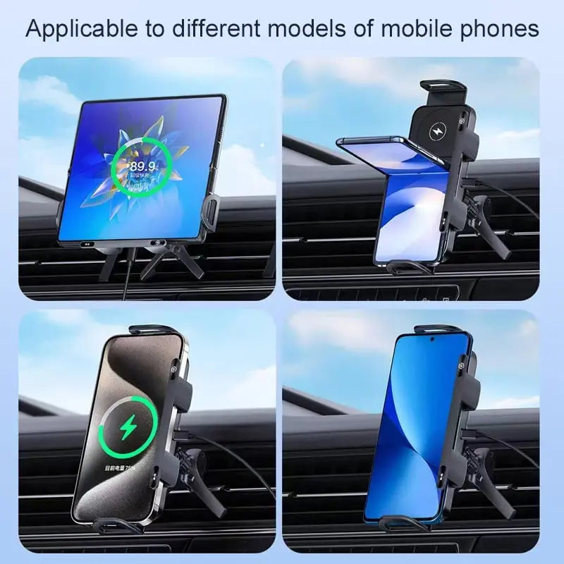 Sikunuo | Car device holder with charging function – Automatic grip & wireless charging