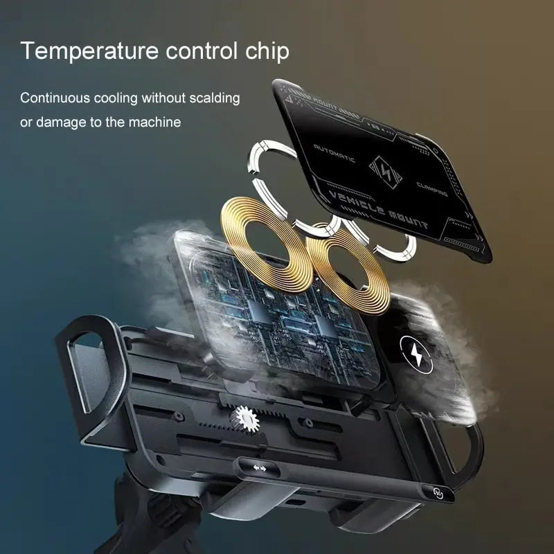 Sikunuo | Car device holder with charging function – Automatic grip & wireless charging