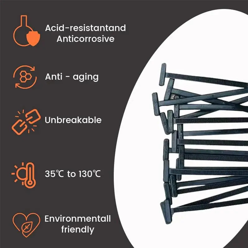 Sikunuo | Auto cable tie buckles – Tool-free attachment