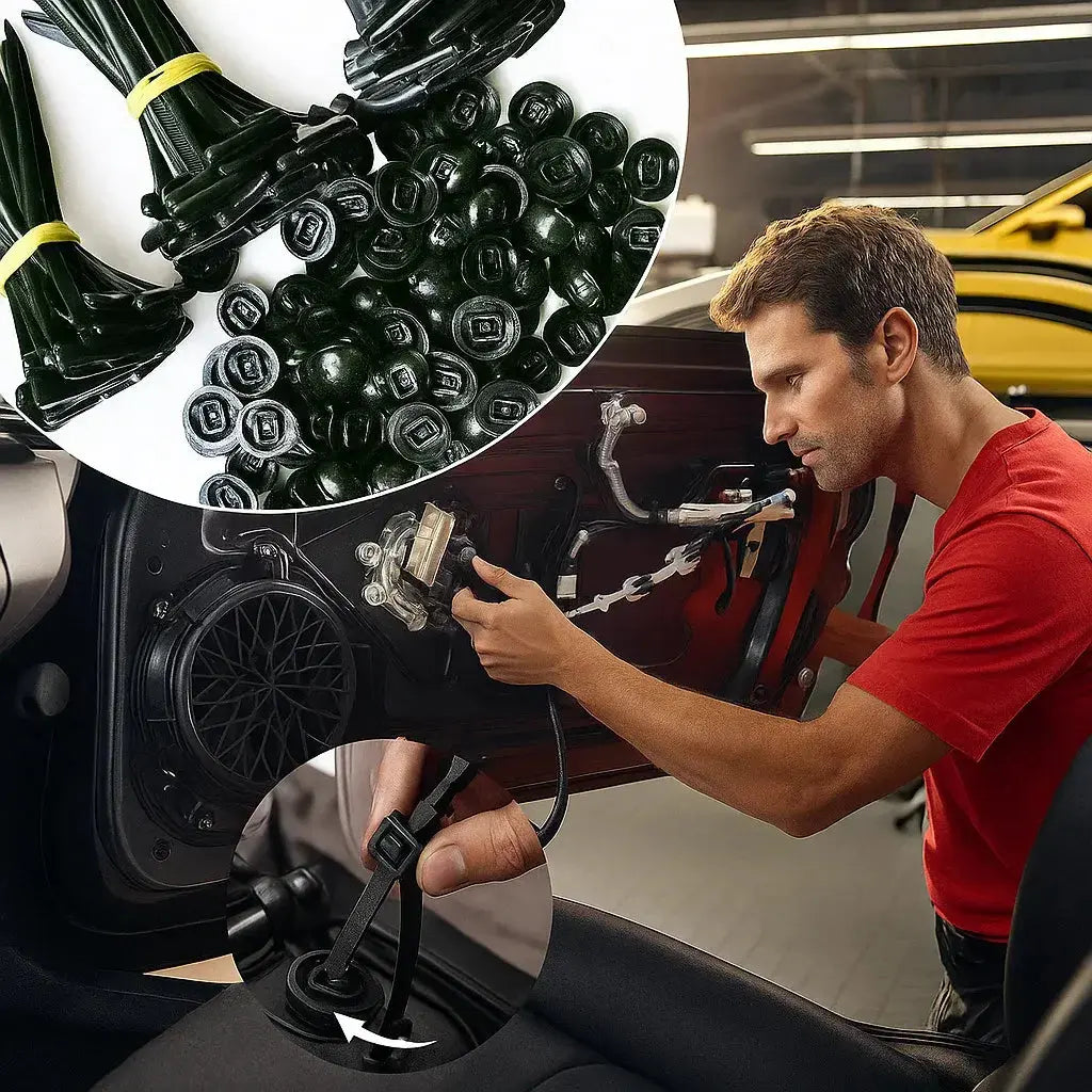 Sikunuo | Auto cable tie buckles – Tool-free attachment