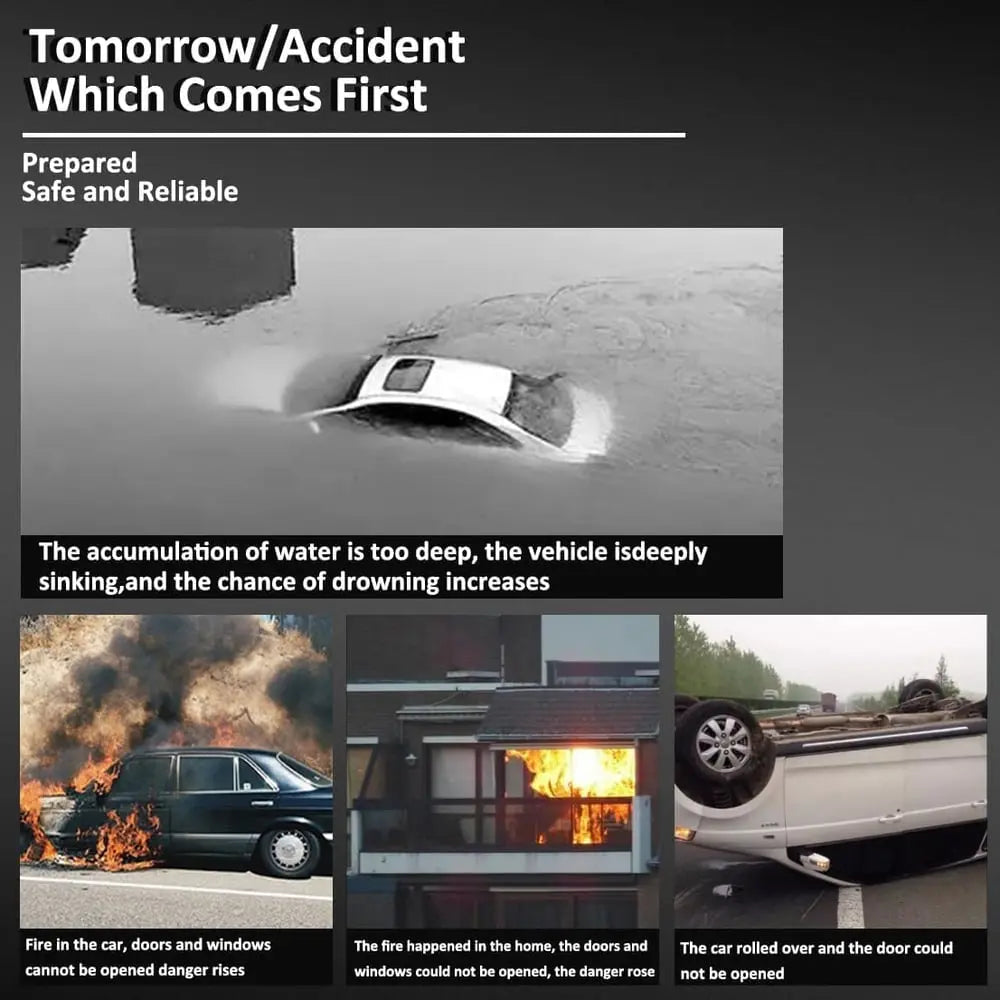 Sikunuo | Auto emergency hammer with glass breaker – Reliable & life-saving in an emergency