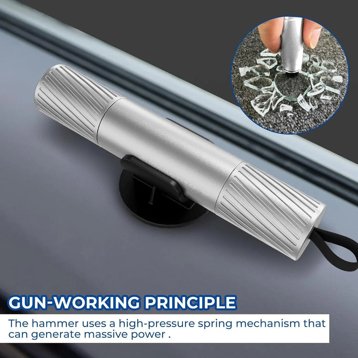 Sikunuo | Auto emergency hammer with glass breaker – Reliable & life-saving in an emergency