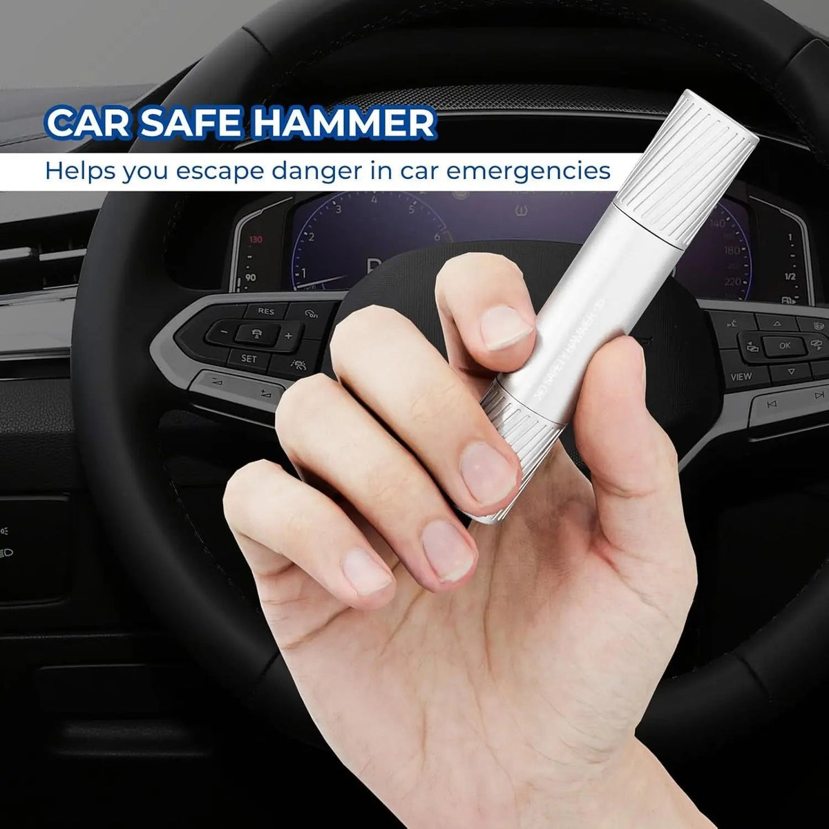 Sikunuo | Auto emergency hammer with glass breaker – Reliable & life-saving in an emergency