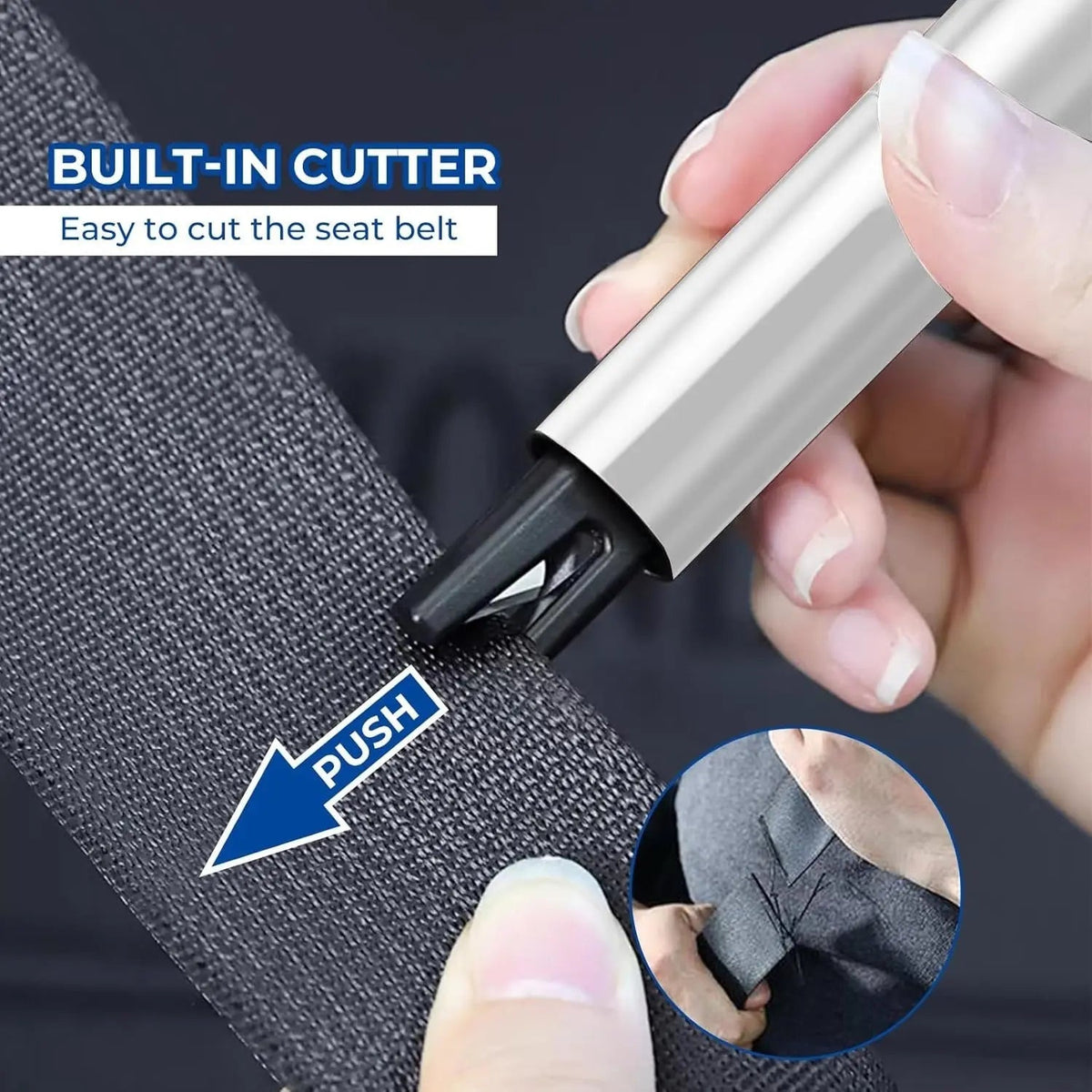 Sikunuo | Auto emergency hammer with glass breaker – Reliable & life-saving in an emergency
