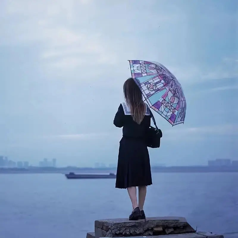 Sikunuo | Automatic umbrella in vintage style – Inspired by poetry & glass art