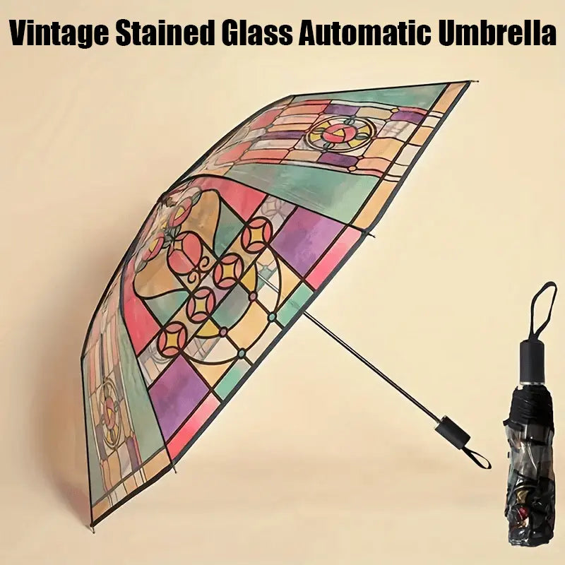 Sikunuo | Automatic umbrella in vintage style – Inspired by poetry & glass art