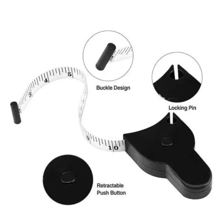 Sikunuo | Automatically Retractable Measuring Tape – One-Handed Body Measurement & Precise