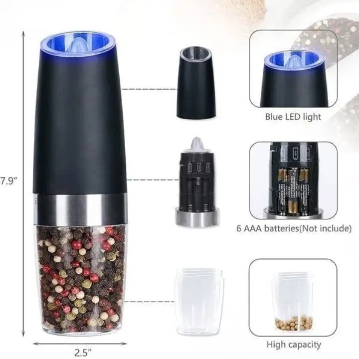 Sikunuo | Automatic Electric Salt & Pepper Mill