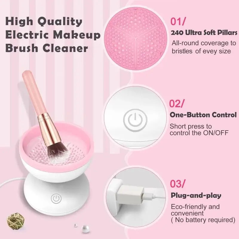 Sikunuo | Automatic Makeup Brush Cleaner — USB-powered Deep Cleaning Device