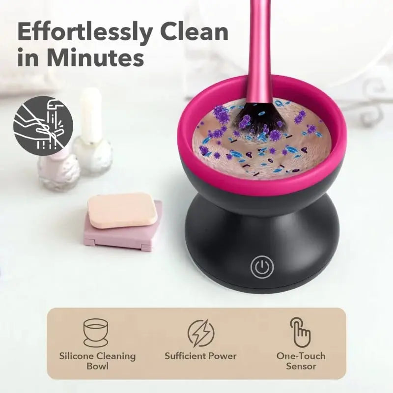 Sikunuo | Automatic Makeup Brush Cleaner — USB-powered Deep Cleaning Device