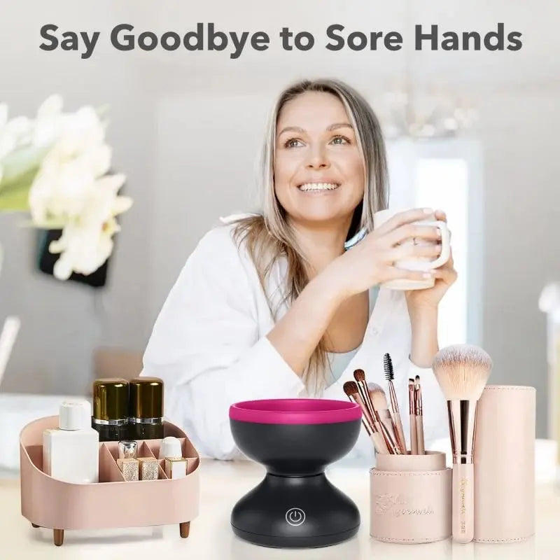 Sikunuo | Automatic Makeup Brush Cleaner — USB-powered Deep Cleaning Device