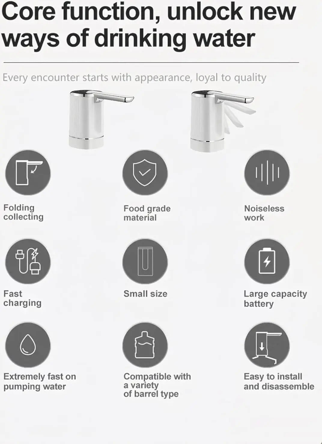 Sikunuo | Automatic water dispenser with battery – hygienic & touchless dispensing