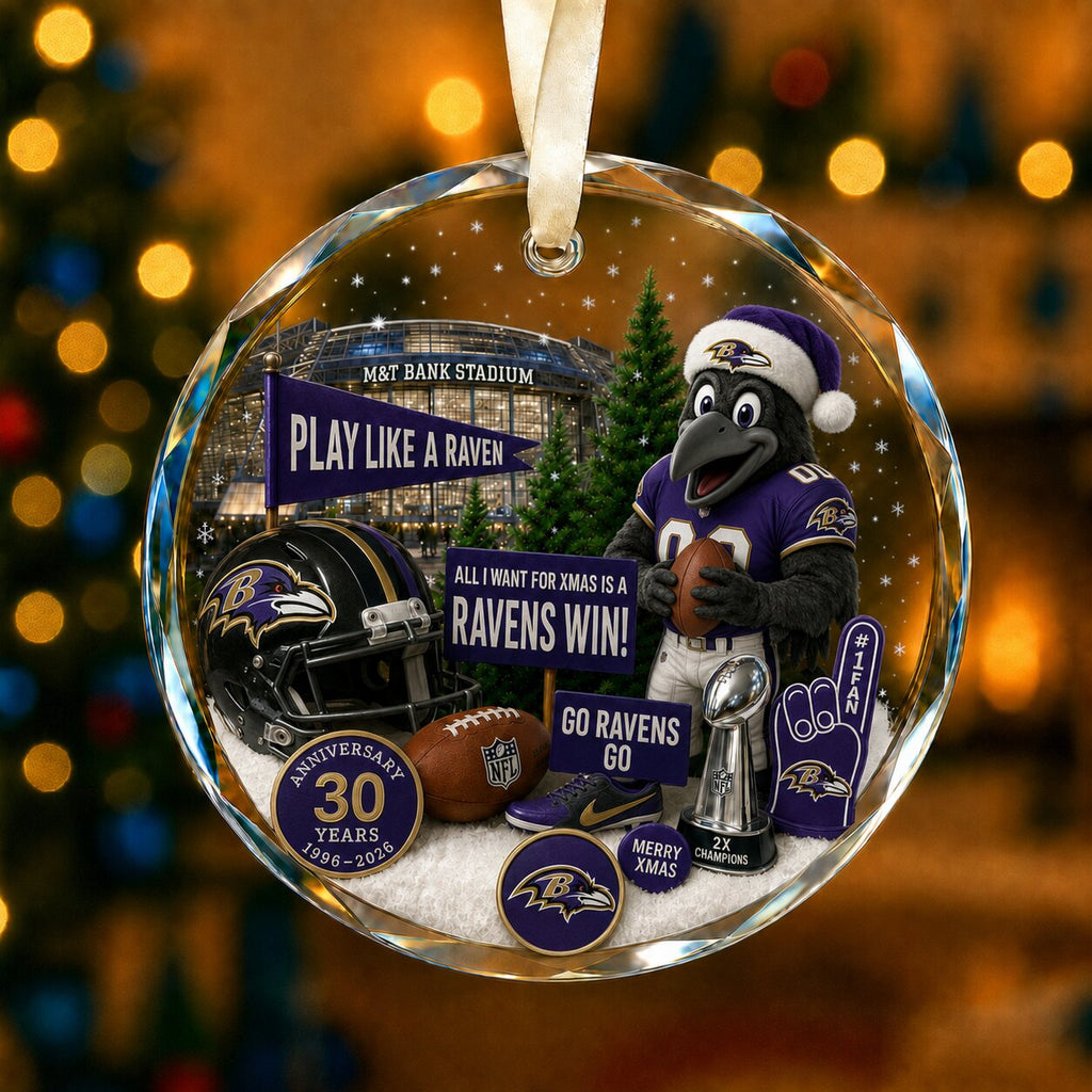 Football Team Acrylic Christmas Ornament