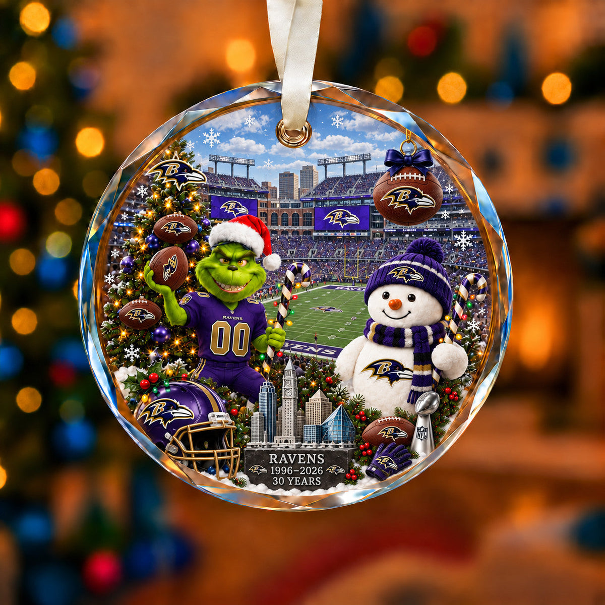 Football Teams Christmas Ornament – Acrylic Keepsake