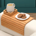 Sikunuo | Bamboo Armrest Tray — Eco-Friendly Cup and Snack Holder for the Sofa