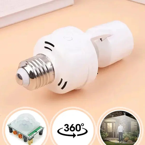 Sikunuo | Motion-controlled E27 lamp socket with IR sensor