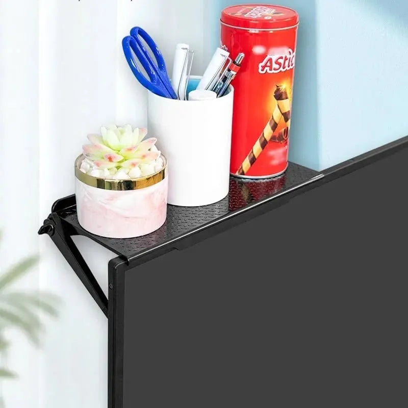 Sikunuo | Monitor shelf with phone stand – Organization without drilling and tools