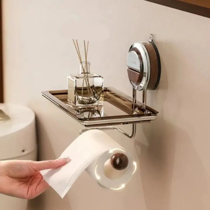 Sikunuo | Drill-free toilet paper holder made of stainless steel