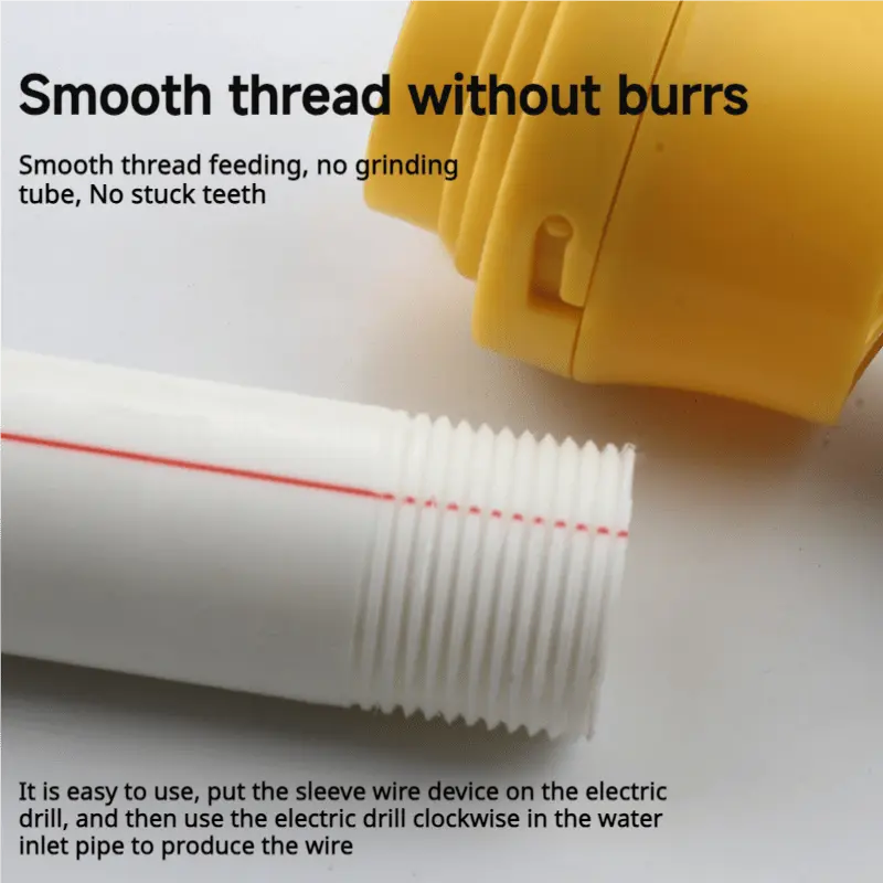 Sikunuo | Drill attachment for thread cutting – Suitable for PVC & water pipes