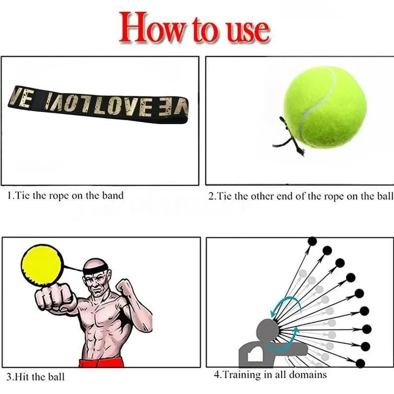 Sikunuo | Box Reflex Ball with Headband – Reaction & Coordination Training for Home