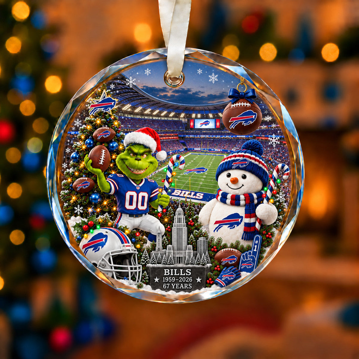 Football Teams Christmas Ornament – Acrylic Keepsake