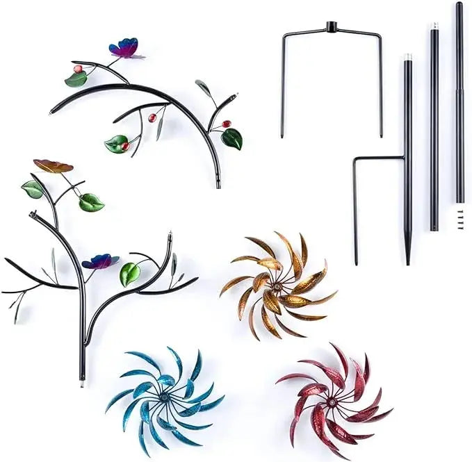 Sikunuo | Colorful Garden Windspinner – Fascinating Flower Decoration