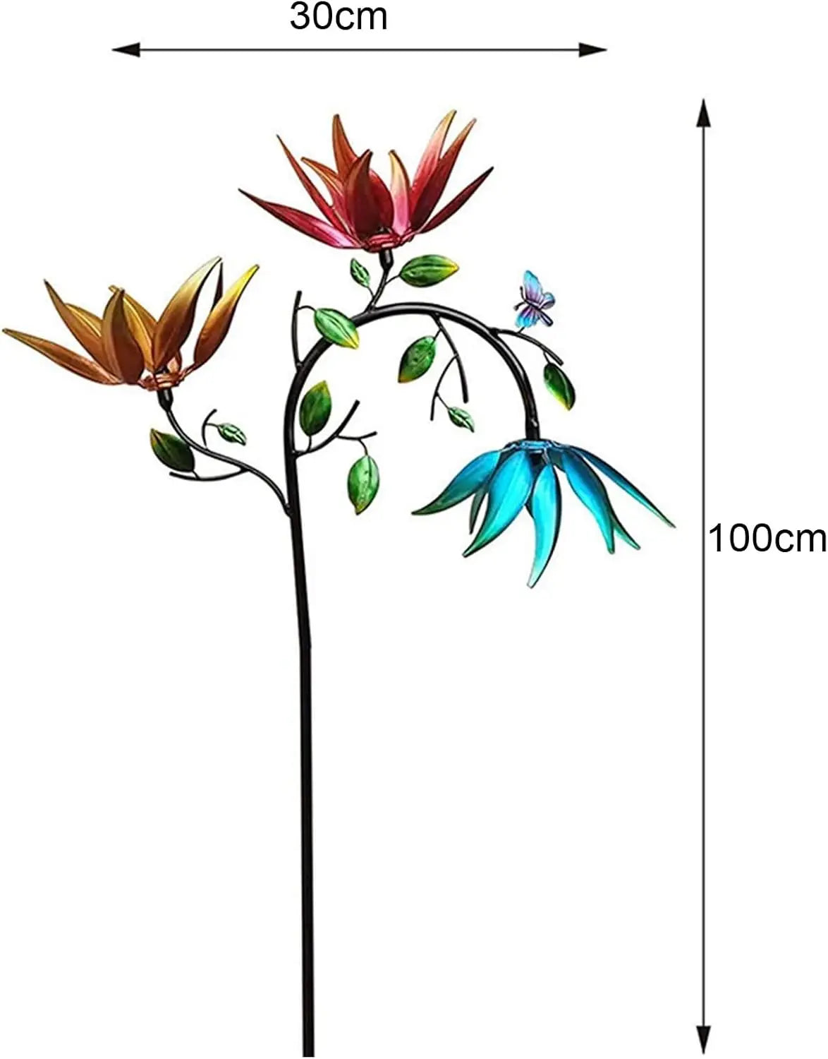 Sikunuo | Colorful Garden Windspinner – Fascinating Flower Decoration
