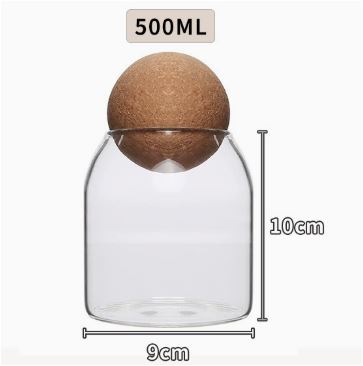 Sikunuo | Creative Glass Cork Storage Jar