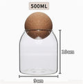 Sikunuo | Creative Glass Cork Storage Jar