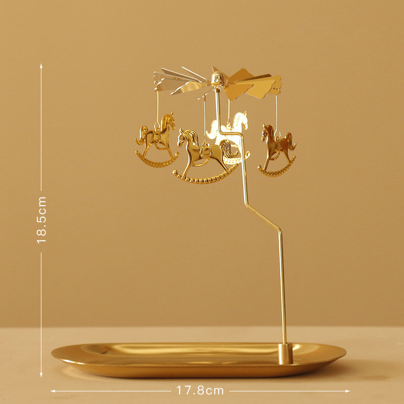 Rotary Spinning Tea Light Candle Holder