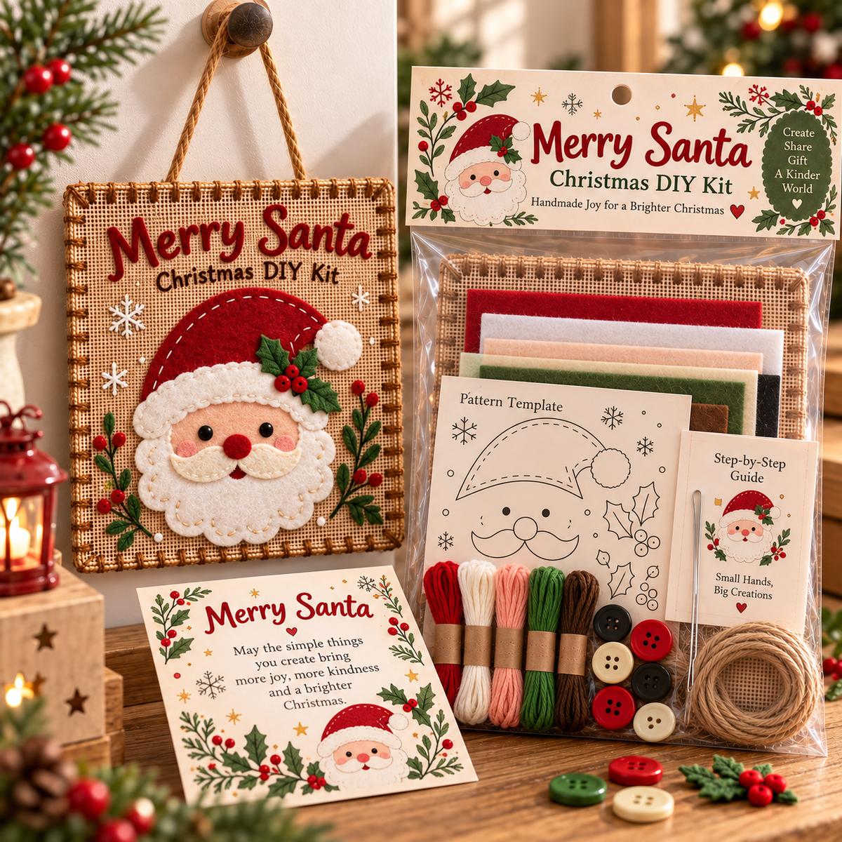 Christmas Fabric Weaving Kit